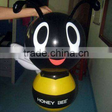 erect plastic pvc inflatable cute bee