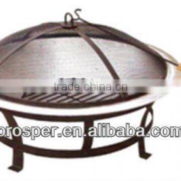 charcoal barbecue grill with lid