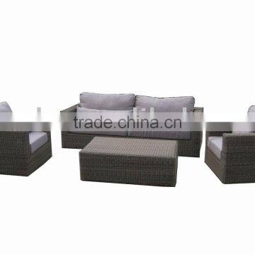 Aluminum frame with cushion outdoor rattan sofa furniture