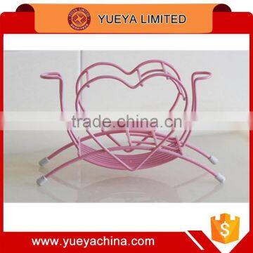 Lovers Desk Heart Shaped Pink Metal Toothpaste Toothbrush Holder Rack photo-3
