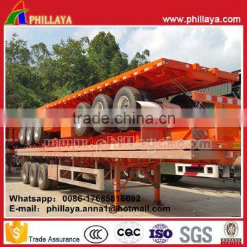 Good Container Flatbed Trailer / Flat Body Truck / 40ft Container Trailer Price photo-4