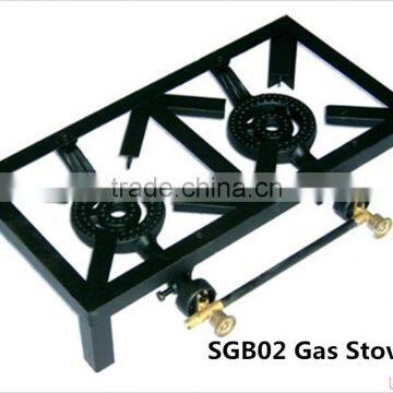 China Factory 3 Burners Gas Cooker Black Steel Gas Burners photo-2