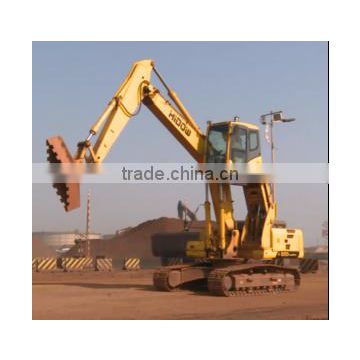 magnet grab hydraulic excavator