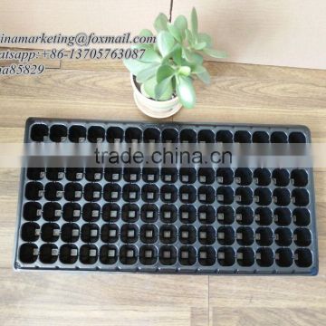 High Quality Black PS Material Plastic Plant Nursery Seed Germination Tray 105 Cell for Seedling Purpose