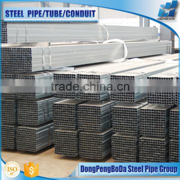 80*120*2.0mm Hot dipped galvanized square pipe/Low carbon steel