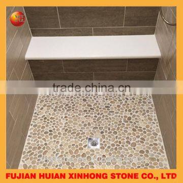 Beautiful Pebble Tile Stripe River Stone Tiles For Shower Floor