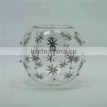 Home wedding sphered glass candle holder tealight candle holder