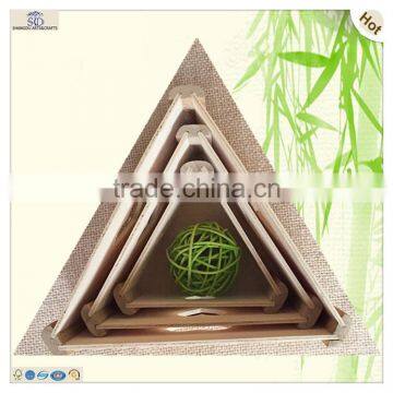 Cheap Triangle Laser Cutting Lacy Wooden Chocolate Pot Box photo-2