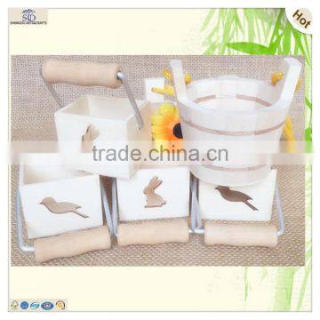 sale most popular small animal decorating wooden bucket