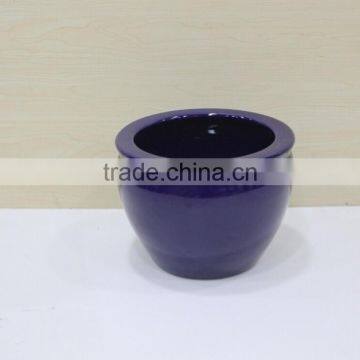 Decorative ceramic fish bowl for water plant,blue fish tank for sale