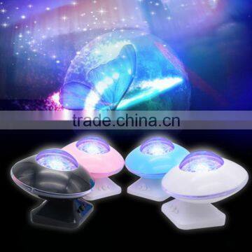 New Popular Selling Aurora Star Night Light Music Projector, UFO Design Color Diamond Music Night Light Projector For Wholesale photo-2