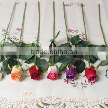Decorative Artificial Single Rose for Wedding &table Centerpieces photo-3