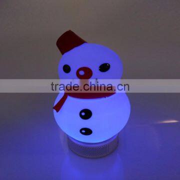 2017 New Arrivals Mini Cartoon Snowman Shape Outdoor Portable Bluetooth Speaker With Light photo-6
