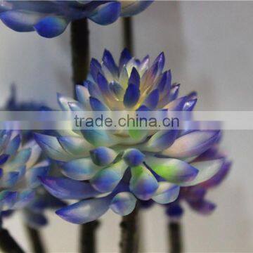 Home and Outdoor Garden Table Wedding Gate Decoration 60cm or 24inches Height Artificial 3 Heads Blue Flowers E04 0614 photo-2