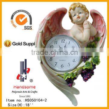 18 Inch Resin Wall Hanging Clock Last Supper Sculpture photo-5