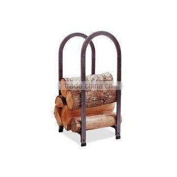 wrought iron log rack