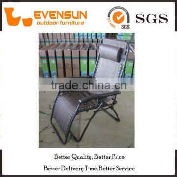 Adjustable Rattan Lounge Chair Comfortable Patio Chair