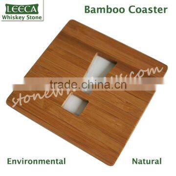 Eco-friendly bamboo custom drink coaster | cup coaster