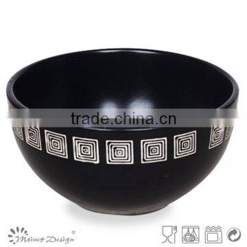 Ceramic Rice Bowl Stoneware Cereal Bowl photo-2