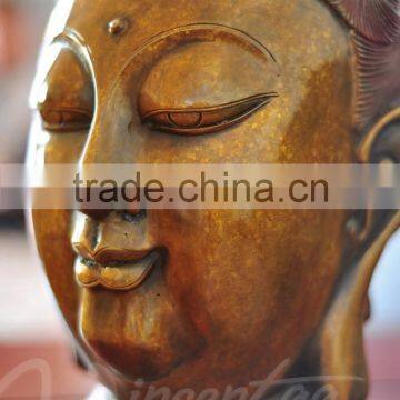 Outdoor Decoration Metal Large Buddha Head Statues for Sale photo-4