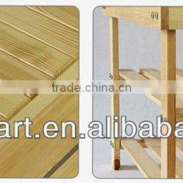 Pine Wooden Shoes Shelf photo-4