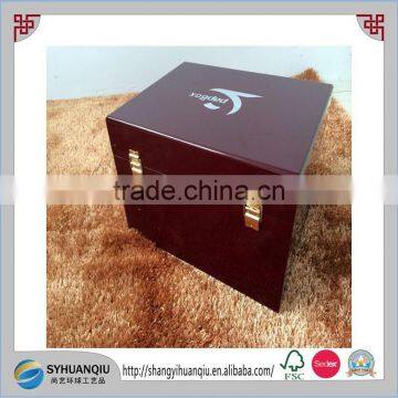 Luxury Wooden Jewelry Box With Glossy Painting and Foam Inside photo-2