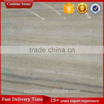 High Polished Degree Silver Travertine Slab for Sale photo-2