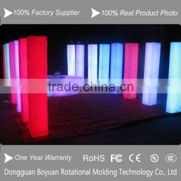 glowing plastic pillars for decoration