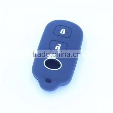 2 Buttons Silicone Remote Car Key Shell, Car Key Cover for Toyota With Panic Button photo-3