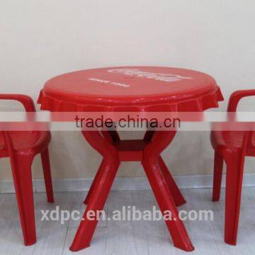 PLASTIC OUTDOOR TABLE AND CHAIR SET