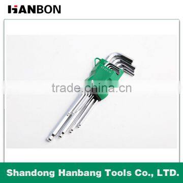 High Quality 9Pcs L Type Hex Key Set with Ball Head