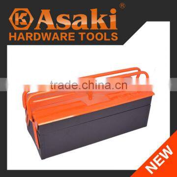 AK-9756 New Design 2-Level metal tool box with two slip handle