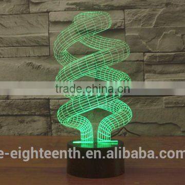 2016 Best Seller Lovely Amazing Visual Illusion Light Touch Panel 3D Lamp for Christmas Decoration photo-2