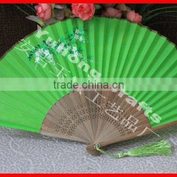 Natural Bamboo Craft Hand Fan With Logo Printing photo-2