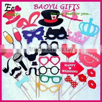 31 Pcs/Set Fashion Funny Photo Booth Props Hat Mustache On A Stick Wedding Birthday Party Favor Wedding props Wedding decoration