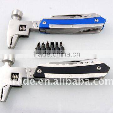 2014 Blue Multi Tool Stainless Steel Hammer Promotion Gift Hammer Multi Hammer With Flashlight