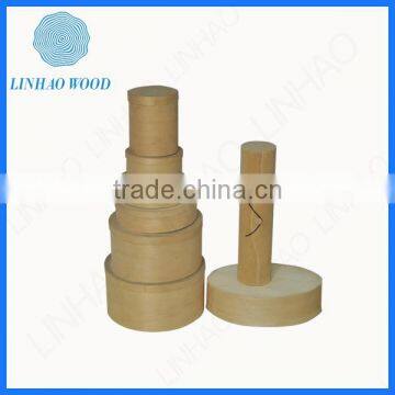 hot sale wooden birch veneer soft box with printed logo