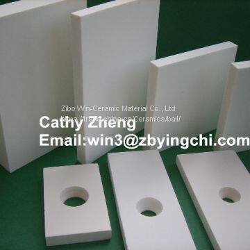 95% Al2O3 construction alumina ceramic tile for concrete pan mixers