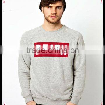 Custom printed mens crewneck