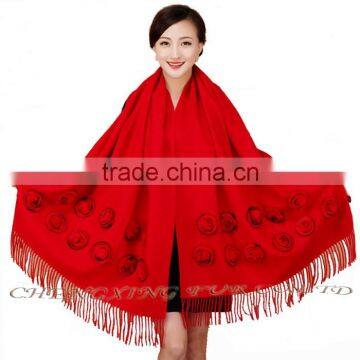 CX-B-P-36C Fur Decora Fashion Italian Cheap Cashmere Pashmina Scarf