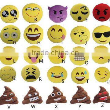 2016 new style iridescence emoticon custom whatsapp emoji pillow