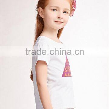 Custom Graphic Printing Cheap Children Online Sale Girls t Shirt Suit Dress photo-2