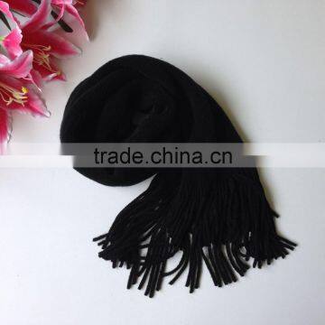 Acrylic Pure Color Fashion Winter Knitting Scarf Factory photo-4