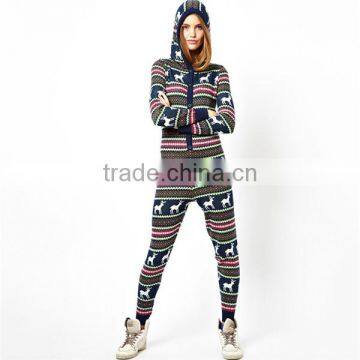 PA0008A Knitted Christmas Fairisle Onesie For Women