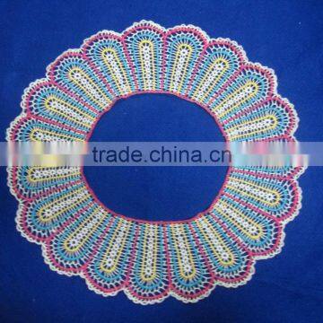 Machine Crochet Cotton Collar Lace Design