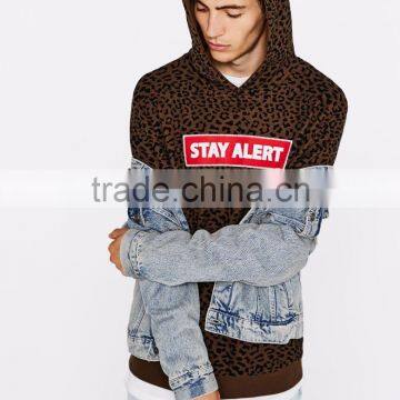 Long Men Sweatshirt With Hood And Printed Slogan Mens Pullover Clothing Custom Manufacturer 95% Cotton 5% Elastane Winter Warmth photo-4