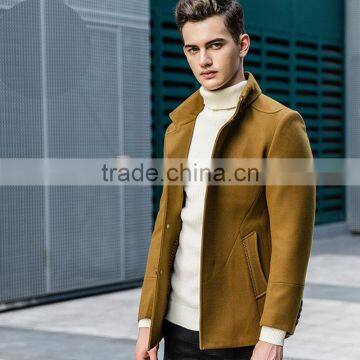 MSW0016 Men's wool coat 2016 new winter men's single breasted coat.