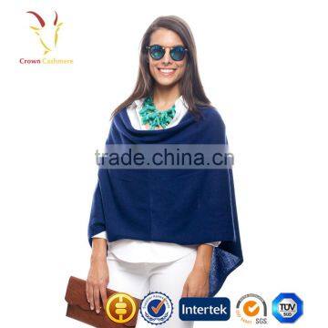 2016 Super Soft Luxury Women Cashmere Wool Poncho Crochet photo-3