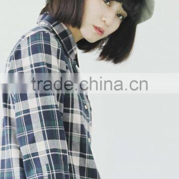 100% Cotton Flannel Plain for Girls' Shirts Anti-pilling Flannel Shirt for Girls photo-4