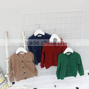 New Arrival Candy Color Cardigan Fancy Children Wool Sweater photo-2